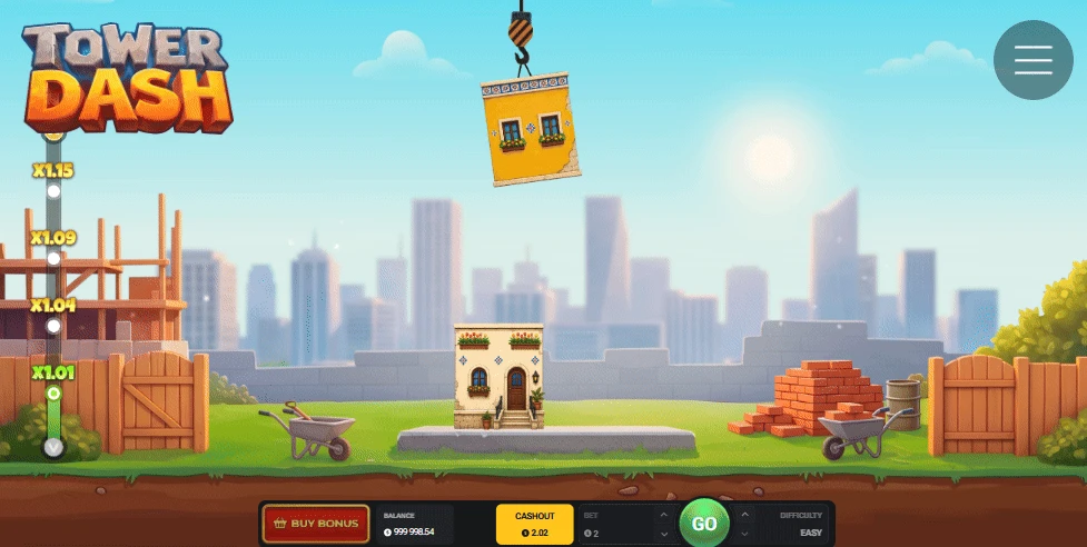 Official material: Tower Dash crane and construction area. Official material: Tower Dash crane and construction area.